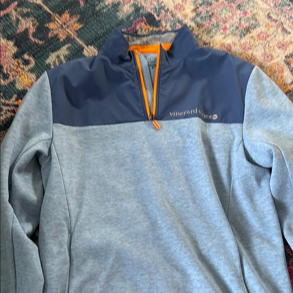 Vineyard Vines Blue Quarter-Zip Pullover